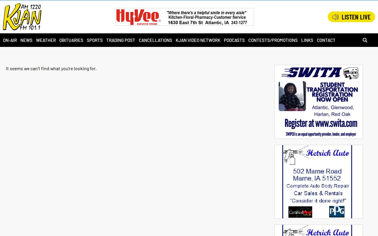 KJAN archived Fremont County arrest report